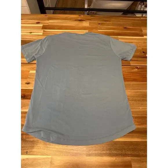 Cuts Men’s Curved Hem Blue Crew Neck Tshirt Mens Small (see measurements) - Picture 4 of 4